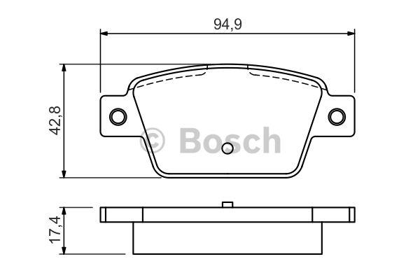 Bosch Гальмівні колодки, комплект – ціна 1329 UAH