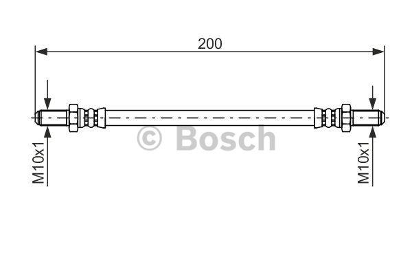 Bosch 1 987 476 587 Гальмівний шланг 1987476587: Купити в Україні - Добра ціна на EXIST.UA!