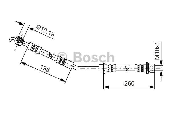 Тормозной шланг Bosch 1 987 481 407