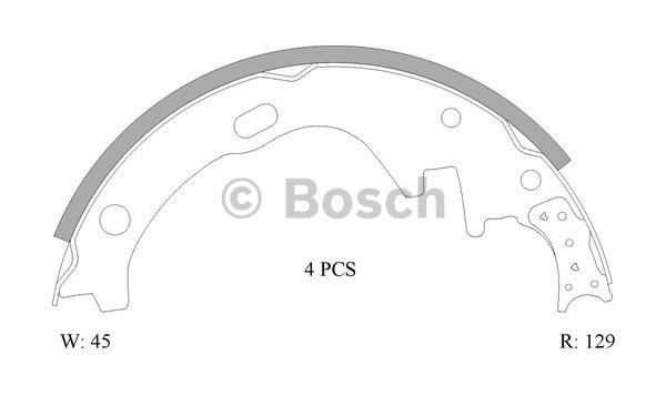 Bosch 0 986 AB0 037 Колодки гальмівні барабанні, комплект 0986AB0037: Купити в Україні - Добра ціна на EXIST.UA!