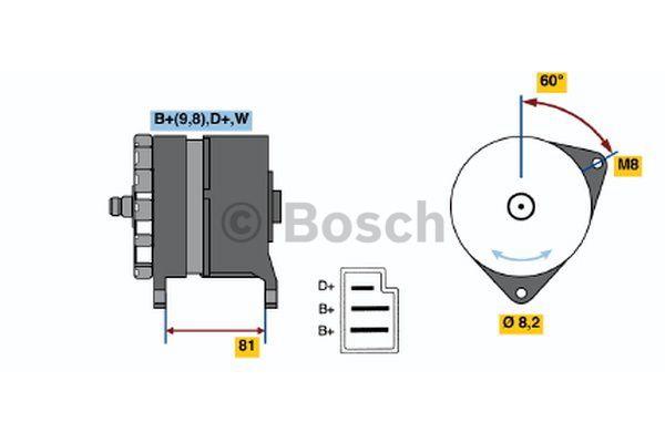 0120489244 Bosch Генератор