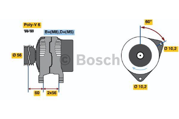 Генератор Bosch 0 123 510 052