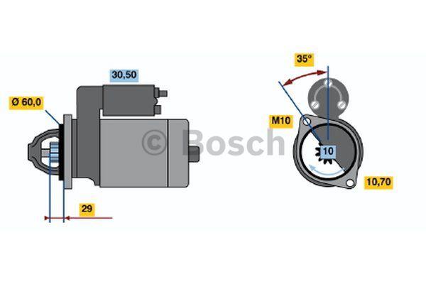 Стартер Bosch 0 986 019 500