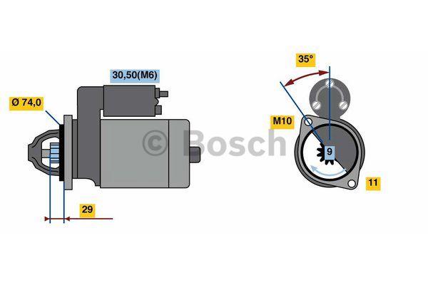 Стартер Bosch 0 986 024 120