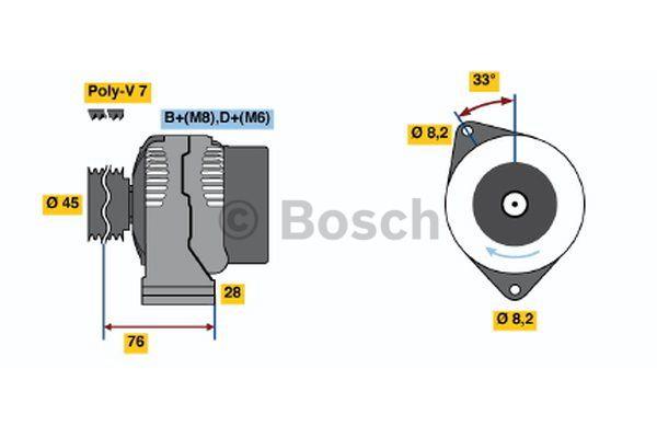 Генератор Bosch 0 986 039 200
