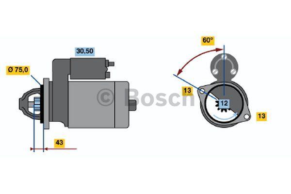 Стартер Bosch 0 001 107 080