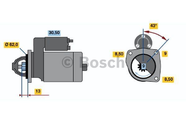 Стартер Bosch 0 001 108 081