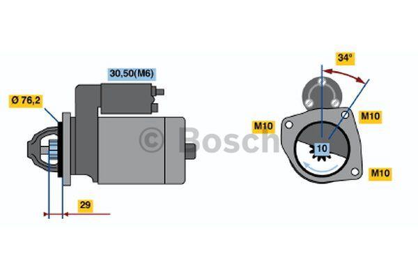 Стартер Bosch 0 001 108 408