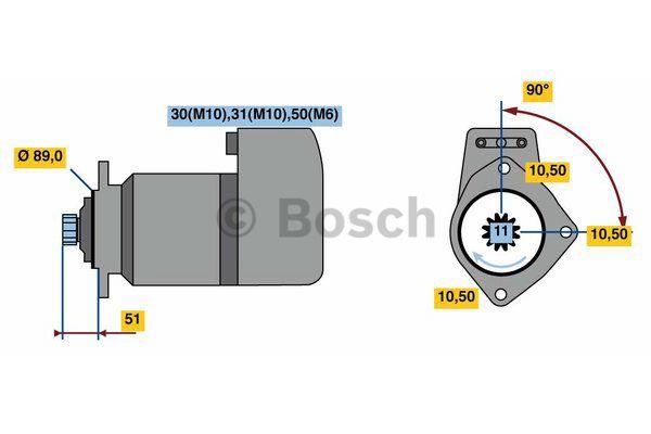 Стартер Bosch 0 001 416 032
