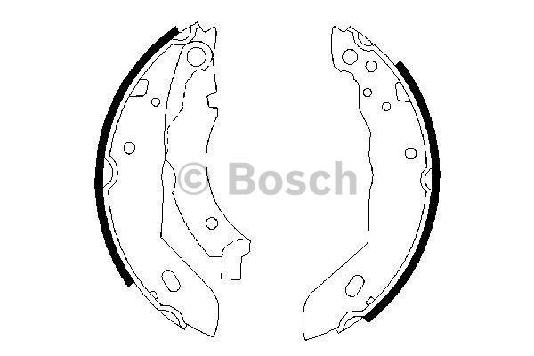 Колодки гальмівні барабанні, комплект Bosch 0 986 487 084