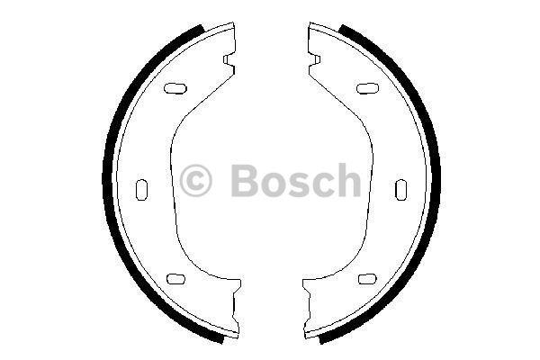 Колодки гальмівні стояночного гальма Bosch 0 986 487 202