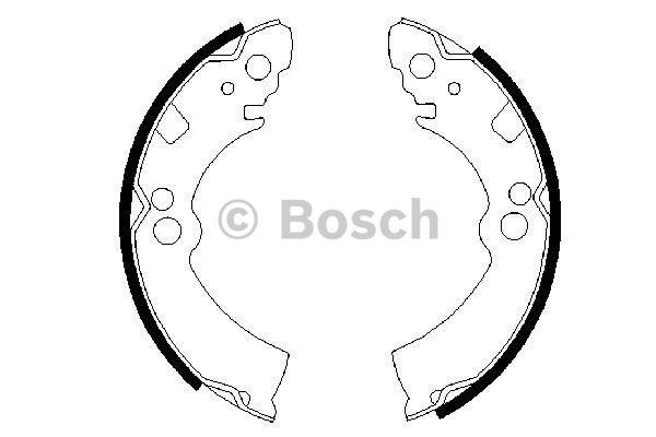 Колодки гальмівні барабанні, комплект Bosch 0 986 487 235