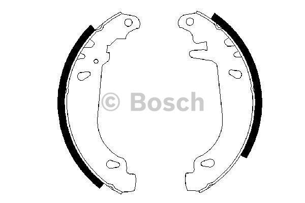Колодки гальмівні барабанні, комплект Bosch 0 986 487 346