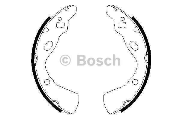 Колодки гальмівні барабанні, комплект Bosch 0 986 487 388