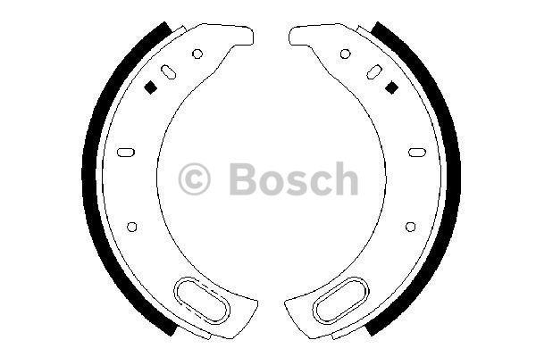 Колодки гальмівні барабанні, комплект Bosch 0 986 487 459