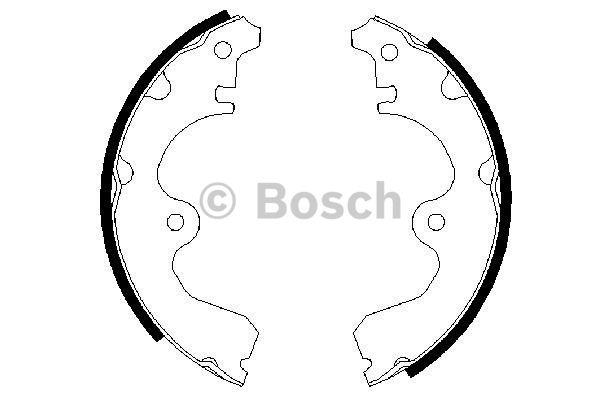 Колодки гальмівні барабанні, комплект Bosch 0 986 487 474