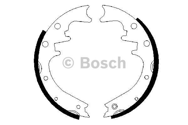 Колодки гальмівні барабанні, комплект Bosch 0 986 487 529