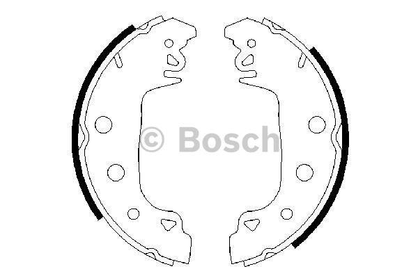 Колодки гальмівні барабанні, комплект Bosch 0 986 487 546