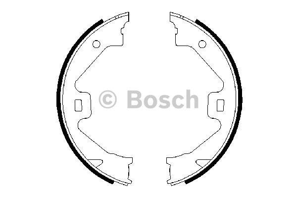 Колодки гальмівні стояночного гальма Bosch 0 986 487 650