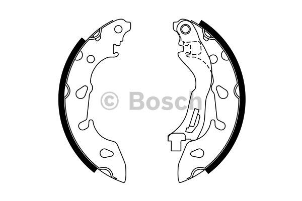 Колодки гальмівні барабанні, комплект Bosch 0 986 487 772
