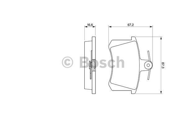 0986491441 Bosch Тормозные колодки дисковые, комплект