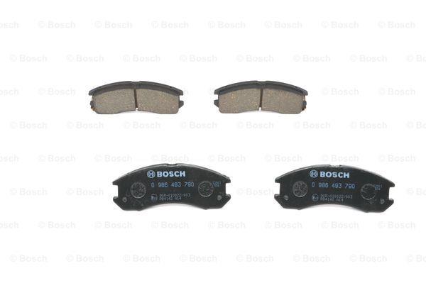 Гальмівні колодки, комплект Bosch 0 986 493 790