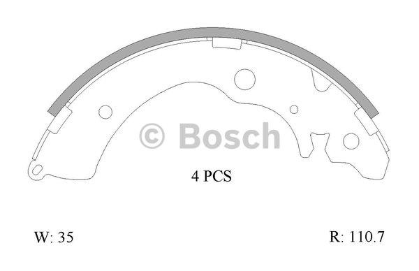 Bosch 0 986 AB0 003 Колодки гальмівні барабанні, комплект 0986AB0003: Купити в Україні - Добра ціна на EXIST.UA!