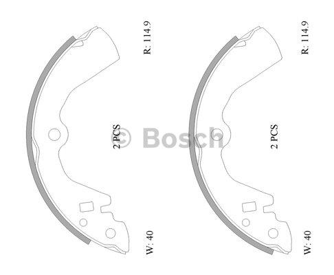Bosch 0 986 AB0 042 Колодки гальмівні барабанні, комплект 0986AB0042: Купити в Україні - Добра ціна на EXIST.UA!