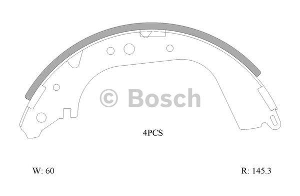 Bosch 0 986 AB0 085 Колодки гальмівні барабанні, комплект 0986AB0085: Купити в Україні - Добра ціна на EXIST.UA!