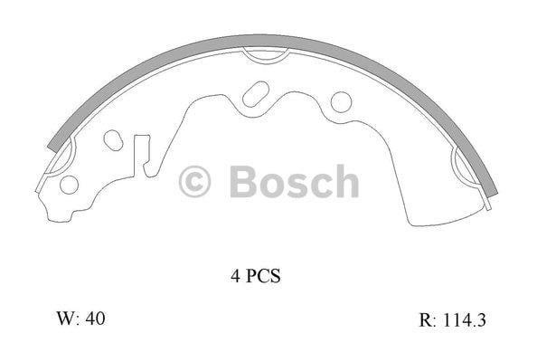 Bosch 0 986 AB0 123 Колодки гальмівні барабанні, комплект 0986AB0123: Купити в Україні - Добра ціна на EXIST.UA!
