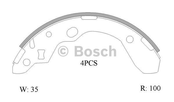 Bosch 0 986 AB0 162 Колодки гальмівні барабанні, комплект 0986AB0162: Купити в Україні - Добра ціна на EXIST.UA!