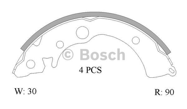 Bosch 0 986 AB0 803 Колодки гальмівні барабанні, комплект 0986AB0803: Купити в Україні - Добра ціна на EXIST.UA!