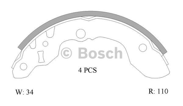 Bosch 0 986 AB0 856 Колодки гальмівні барабанні, комплект 0986AB0856: Купити в Україні - Добра ціна на EXIST.UA!