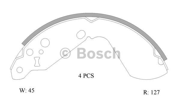 Bosch 0 986 AB0 857 Колодки гальмівні барабанні, комплект 0986AB0857: Купити в Україні - Добра ціна на EXIST.UA!
