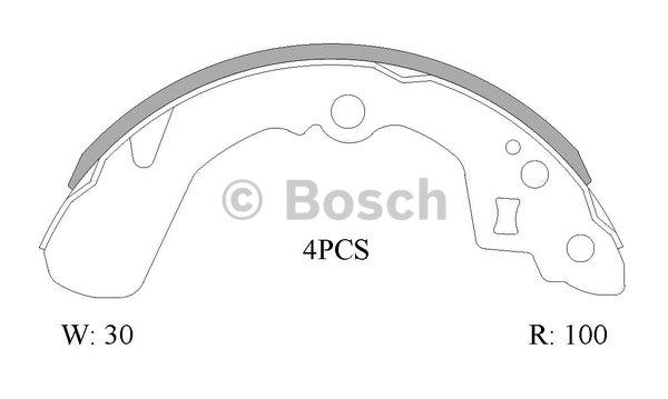 Bosch 0 986 AB0 875 Колодки гальмівні барабанні, комплект 0986AB0875: Купити в Україні - Добра ціна на EXIST.UA!