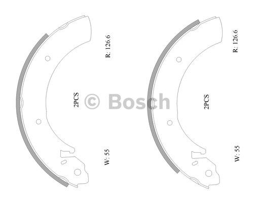 Bosch 0 986 AB0 886 Колодки гальмівні барабанні, комплект 0986AB0886: Купити в Україні - Добра ціна на EXIST.UA!