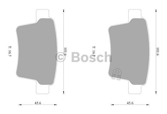 Bosch 0 986 AB1 001 Гальмівні колодки, комплект 0986AB1001: Купити в Україні - Добра ціна на EXIST.UA!