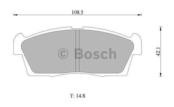 Bosch 0 986 AB1 010 Гальмівні колодки, комплект 0986AB1010: Купити в Україні - Добра ціна на EXIST.UA!