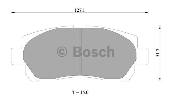 Bosch 0 986 AB1 012 Гальмівні колодки, комплект 0986AB1012: Купити в Україні - Добра ціна на EXIST.UA!