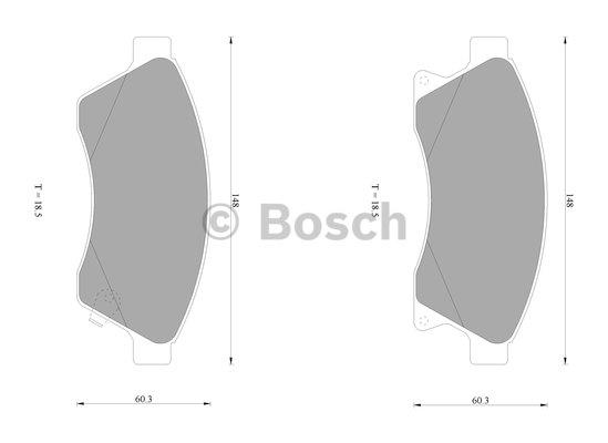 Bosch 0 986 AB1 042 Гальмівні колодки, комплект 0986AB1042: Купити в Україні - Добра ціна на EXIST.UA!