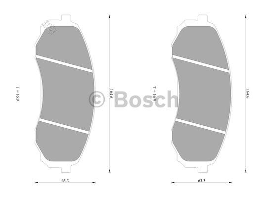 Bosch 0 986 AB1 045 Гальмівні колодки, комплект 0986AB1045: Купити в Україні - Добра ціна на EXIST.UA!