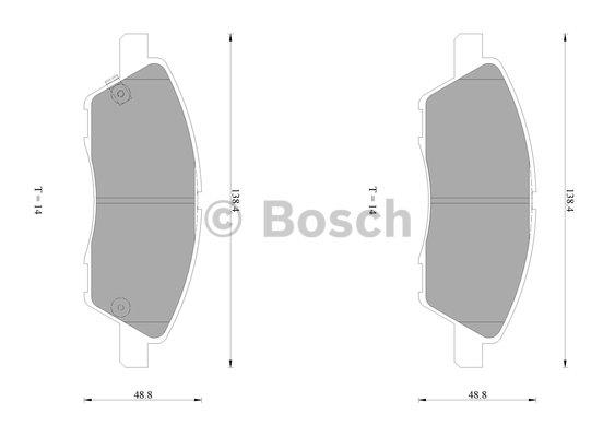 Bosch 0 986 AB1 049 Гальмівні колодки, комплект 0986AB1049: Купити в Україні - Добра ціна на EXIST.UA!