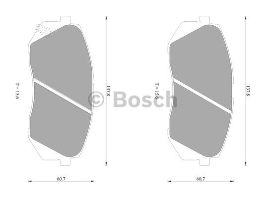 Bosch 0 986 AB1 052 Гальмівні колодки, комплект 0986AB1052: Купити в Україні - Добра ціна на EXIST.UA!