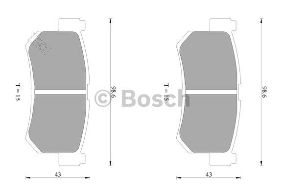 Bosch 0 986 AB1 066 Гальмівні колодки, комплект 0986AB1066: Купити в Україні - Добра ціна на EXIST.UA!