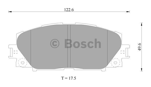Bosch 0 986 AB1 080 Гальмівні колодки, комплект 0986AB1080: Купити в Україні - Добра ціна на EXIST.UA!