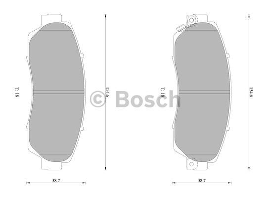 Bosch 0 986 AB1 376 Гальмівні колодки, комплект 0986AB1376: Купити в Україні - Добра ціна на EXIST.UA!