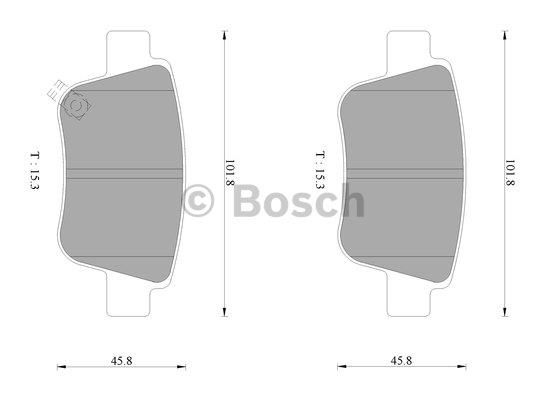 Bosch 0 986 AB1 378 Гальмівні колодки, комплект 0986AB1378: Купити в Україні - Добра ціна на EXIST.UA!