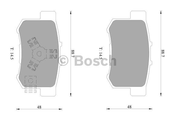 Bosch 0 986 AB1 380 Гальмівні колодки, комплект 0986AB1380: Купити в Україні - Добра ціна на EXIST.UA!