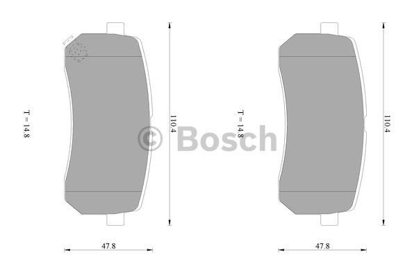 Bosch 0 986 AB1 383 Гальмівні колодки, комплект 0986AB1383: Купити в Україні - Добра ціна на EXIST.UA!