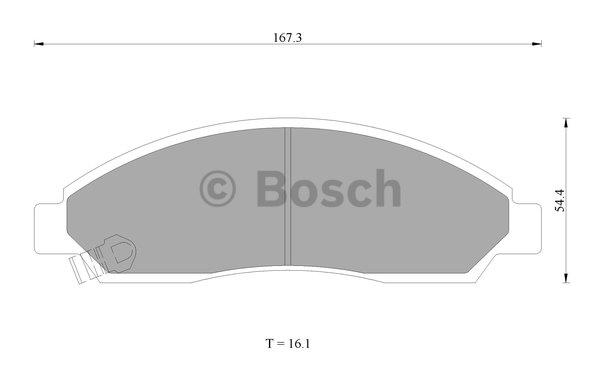 Bosch 0 986 AB1 416 Гальмівні колодки, комплект 0986AB1416: Купити в Україні - Добра ціна на EXIST.UA!
